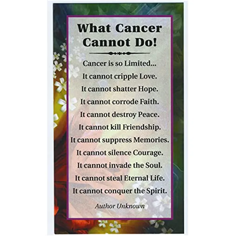What Cancer Cannot Card for a Loved One Facing Illness