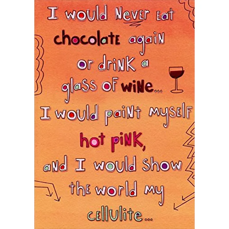 Chocolate Lover Card: A Funny Sign-Off for Your Sweet Tooth