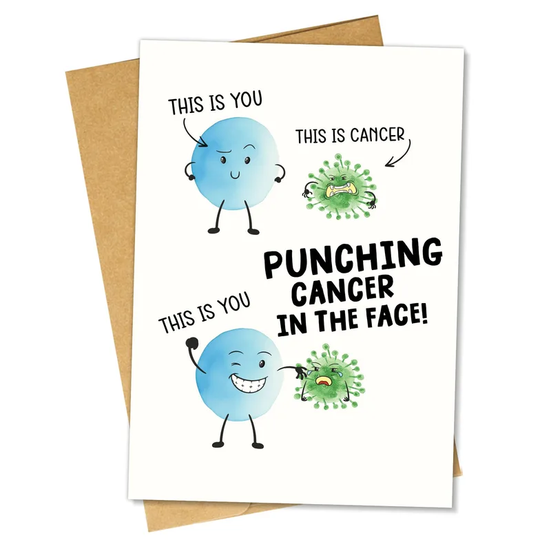 Chemo Warrior Card: A Funny Get Well Card That Fights Back