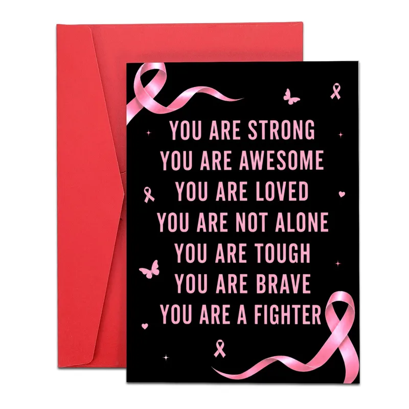 Strong Fighter Card for Someone Facing Breast Cancer