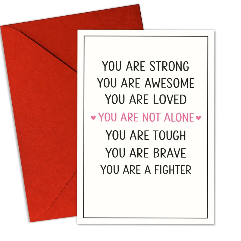 You Are Not Alone Card for Someone Fighting Cancer