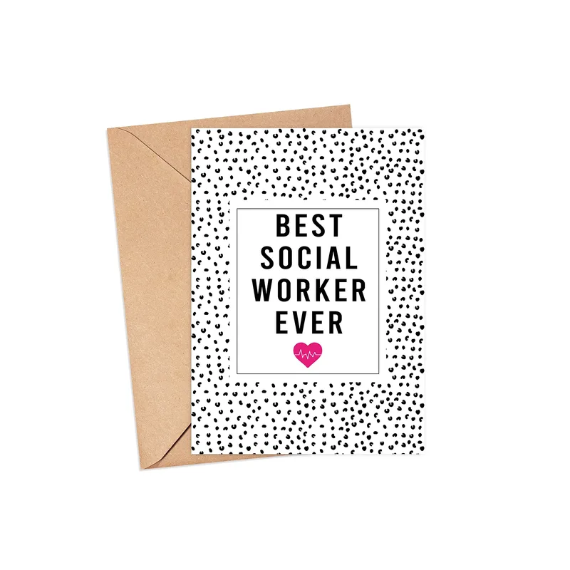 Best Social Worker Card for the Professional Who Keeps Everyone Going