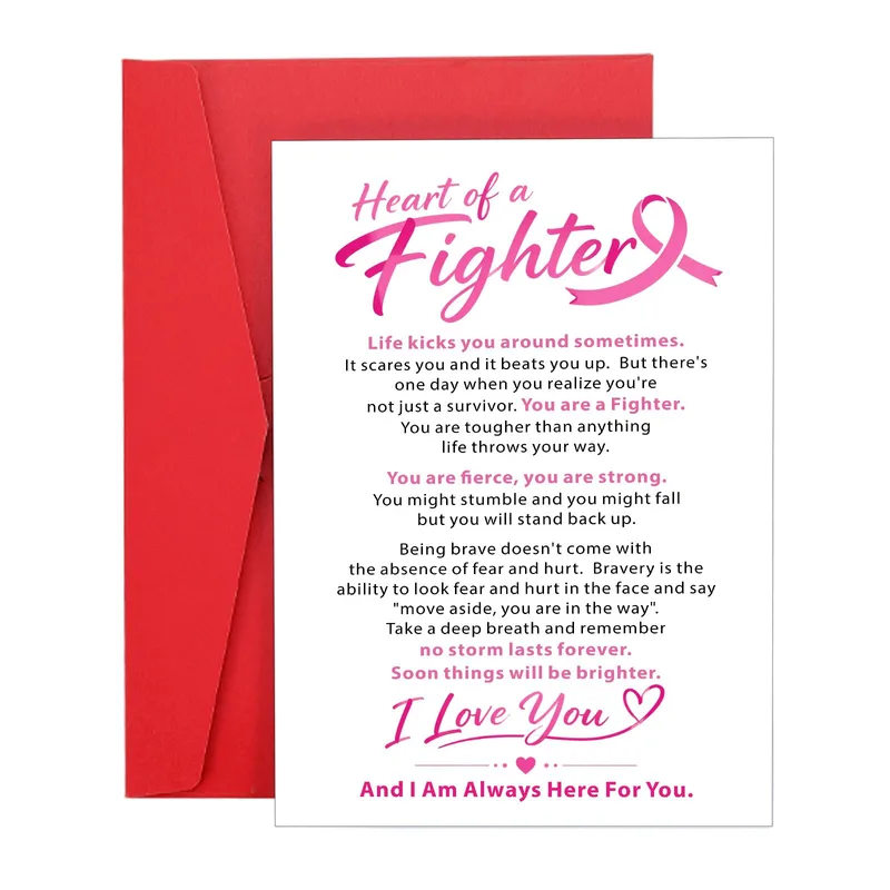 Fighter Support Card for Someone Who Refuses to Give Up