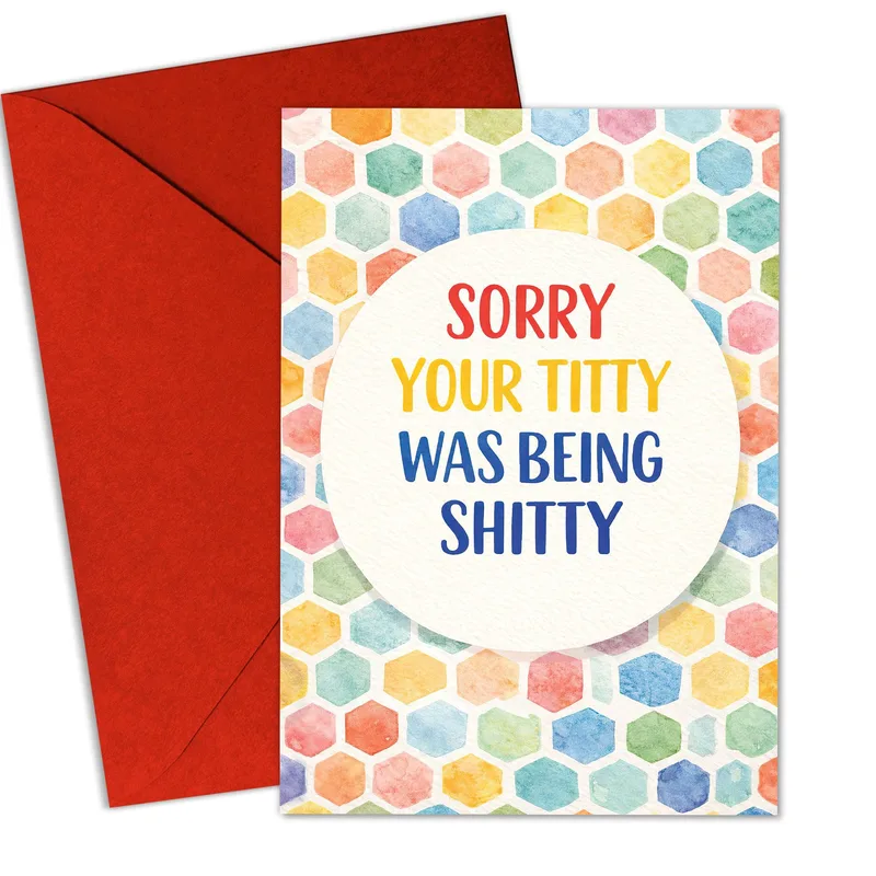 Hexagon Pattern Card Cancer Support Card for Breast Cancer Recovery