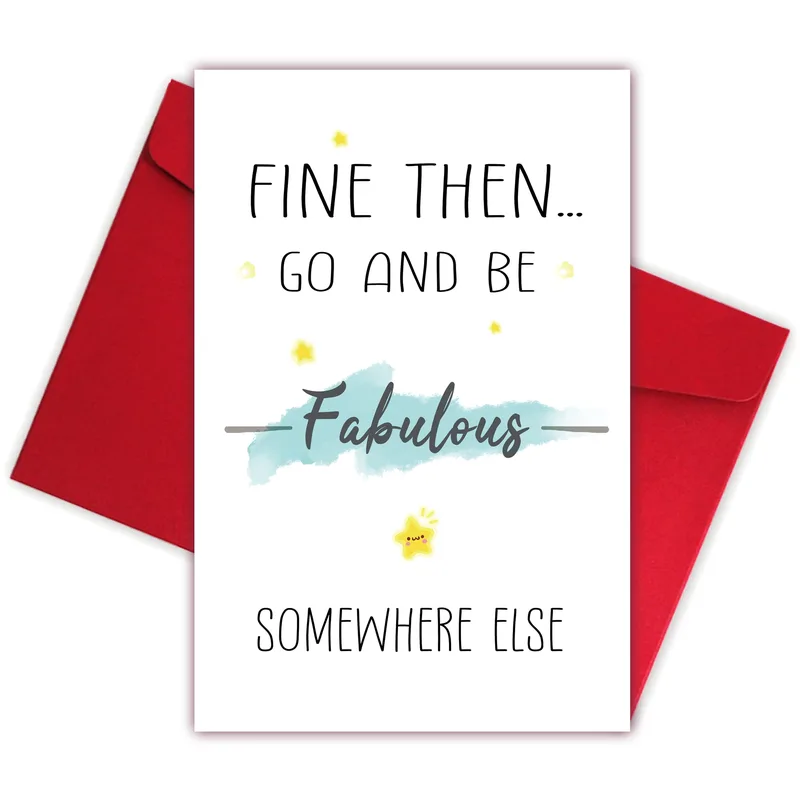 Farewell Coworker Card with a Sassy Send-Off
