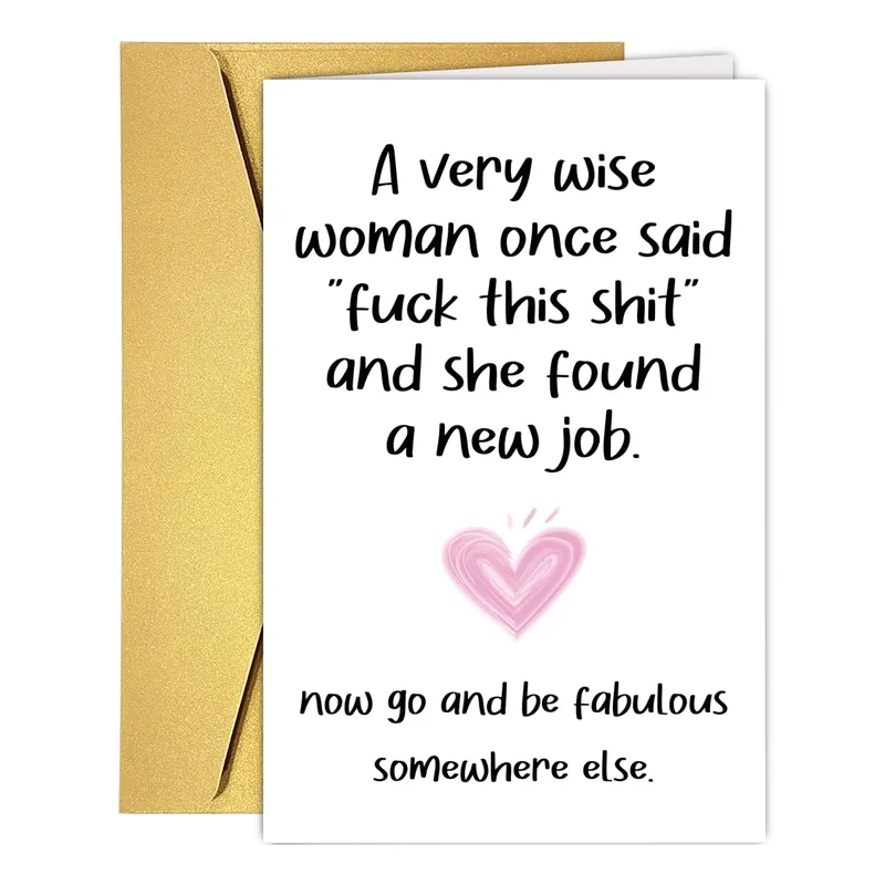 Quitting Job Card: A Sweet Send-Off With a Sharp Edge