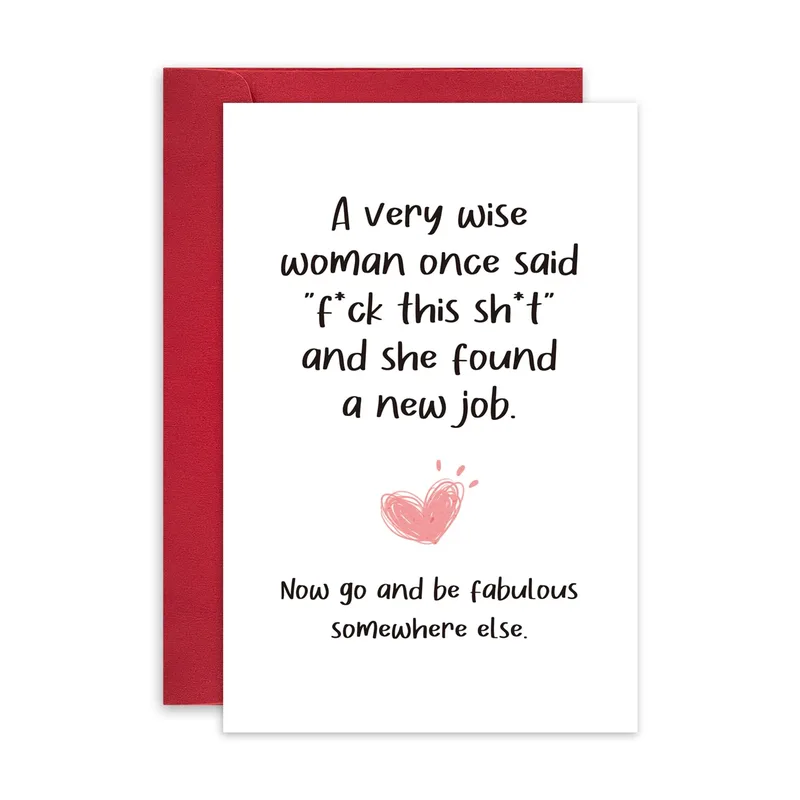 Career Change Card: A Funny Send-Off Message