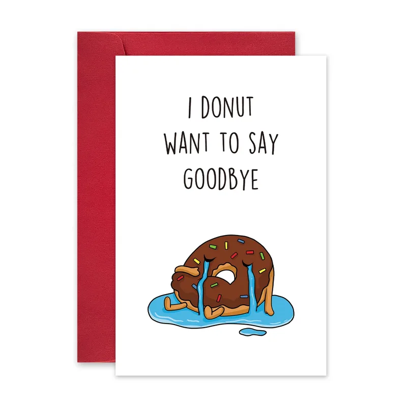 Farewell Donut Card: A Sweet Goodbye for Coworkers