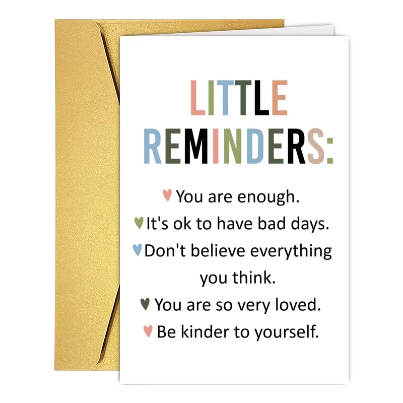Self Care Reminder Card: Five Little Reminders