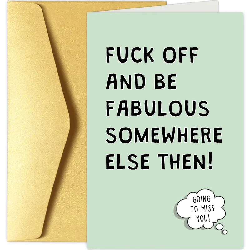 Be Fabulous Card: A Farewell Card With a Cheeky Edge
