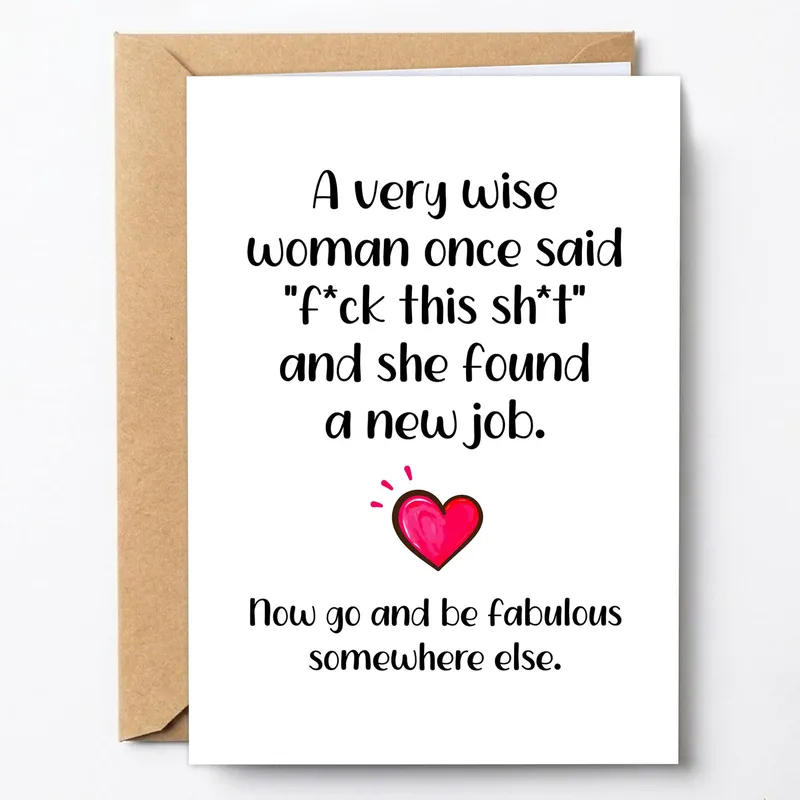 A Very Wise Woman Card for Your New Job Chapter