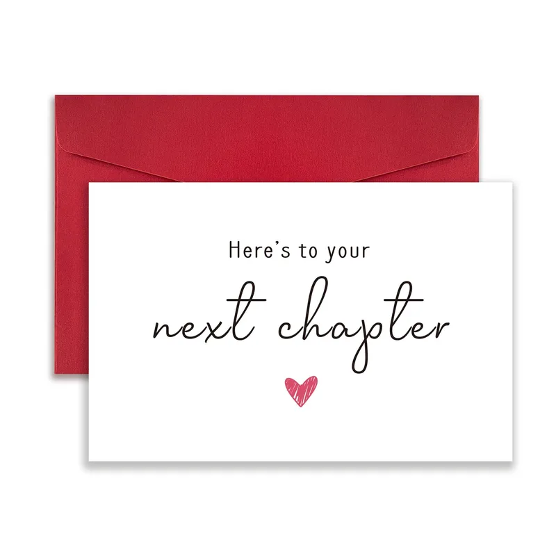 Here’s to Your Next Chapter Card for a Coworker Leaving