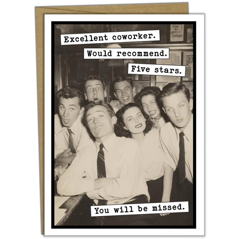 Funny Retirement Coworker Card for a Colleague Leaving