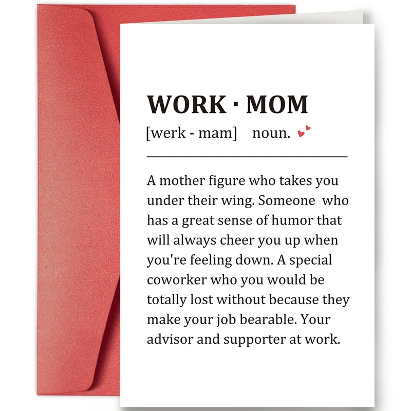 Work Mom Card: A Dictionary Definition for Your Office Mentor