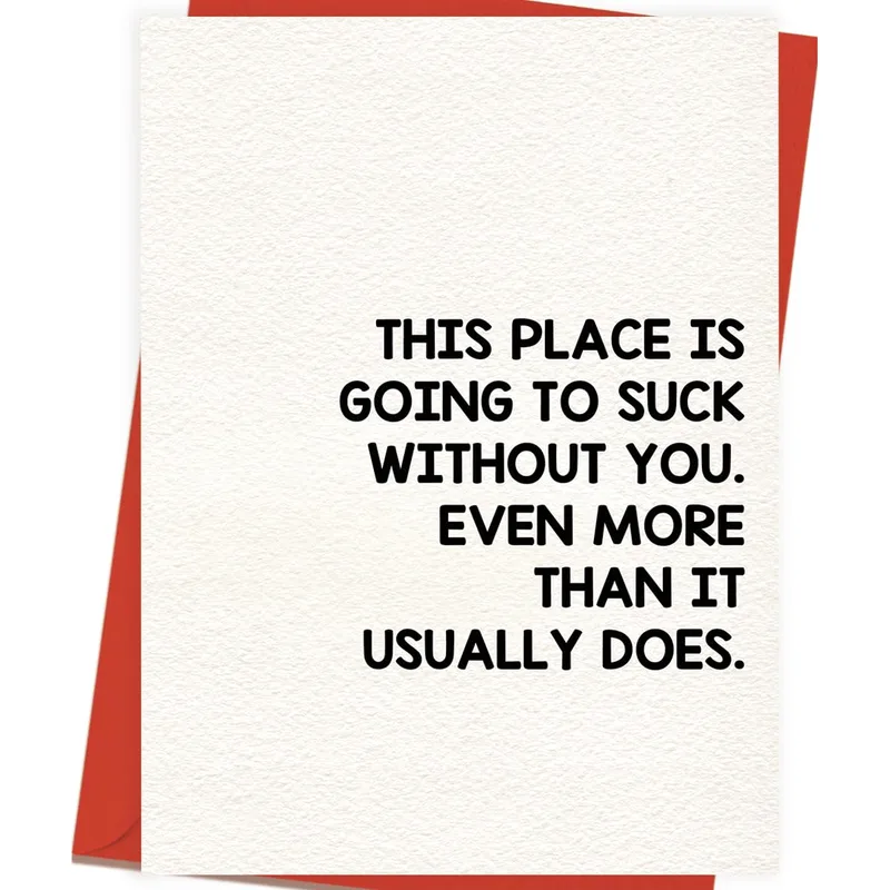 This Place Is Going Card for a Coworker Who Is Leaving