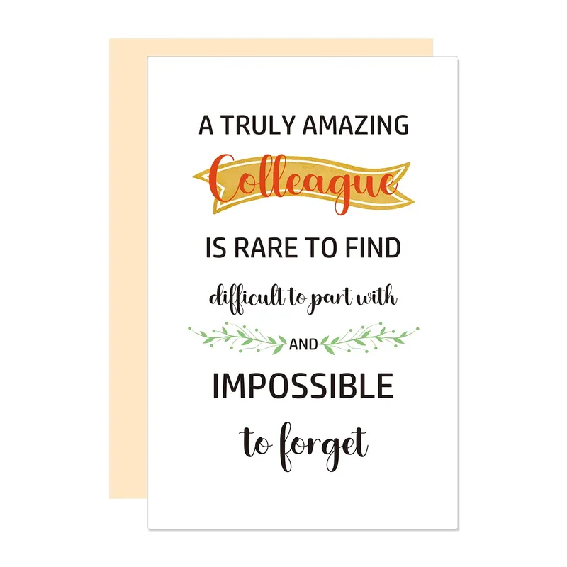 Amazing Colleague Card for a Coworker Leaving the Team