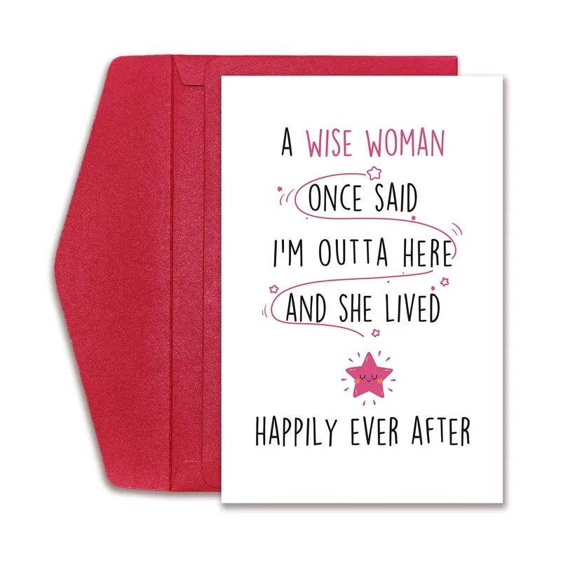 Outta Here Retirement Card: A Wise Woman's Farewell