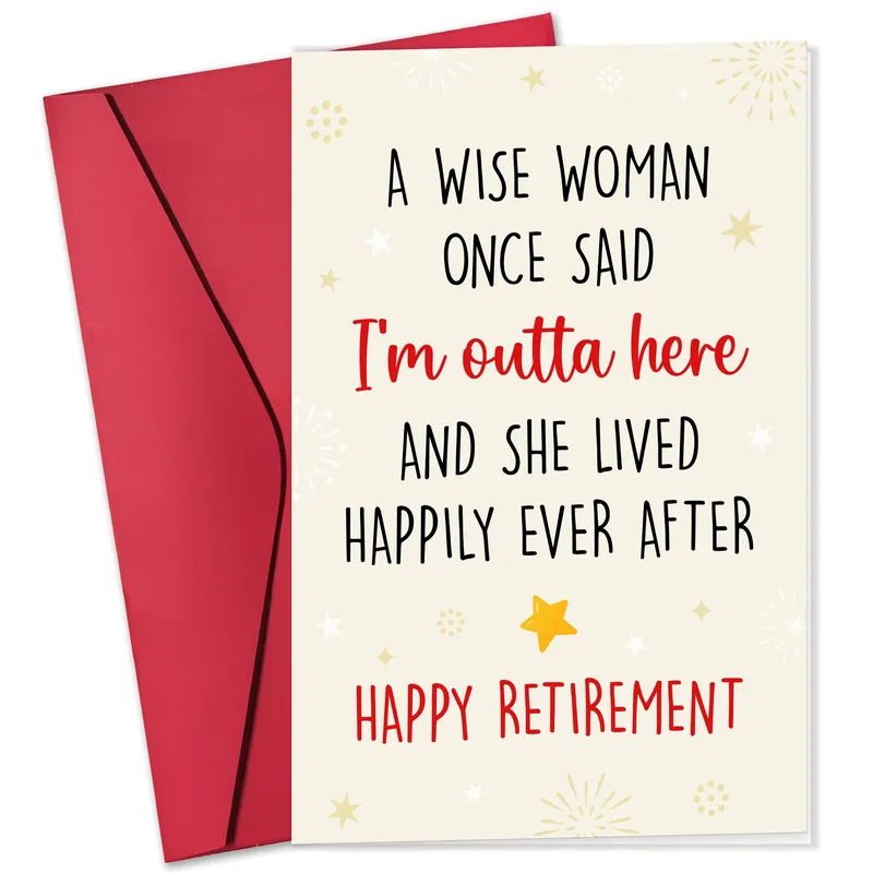 Happily Retired Card: a funny send-off for your coworker
