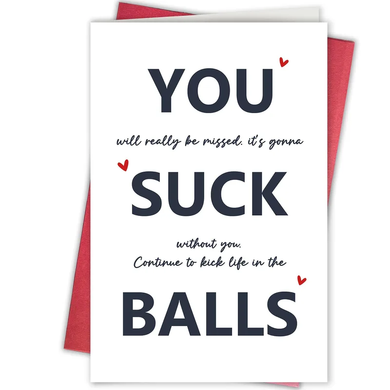 You Will Really Card: a cheeky farewell for a coworker