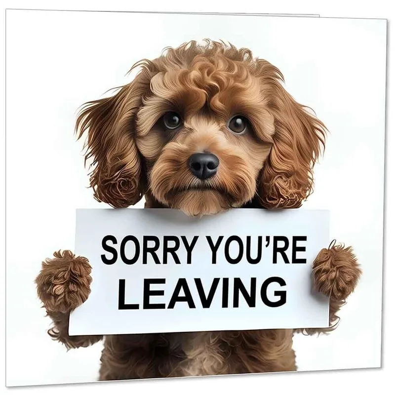 Farewell Puppy Card: Sorry You're Leaving, Pal
