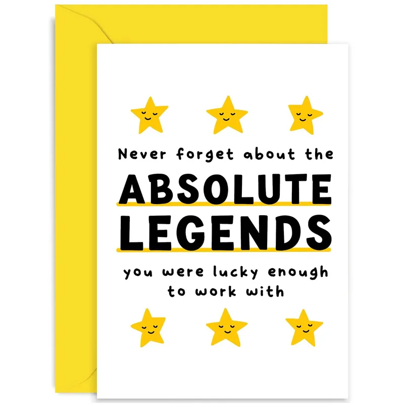 Absolute Legends Card for Your Leaving Coworker