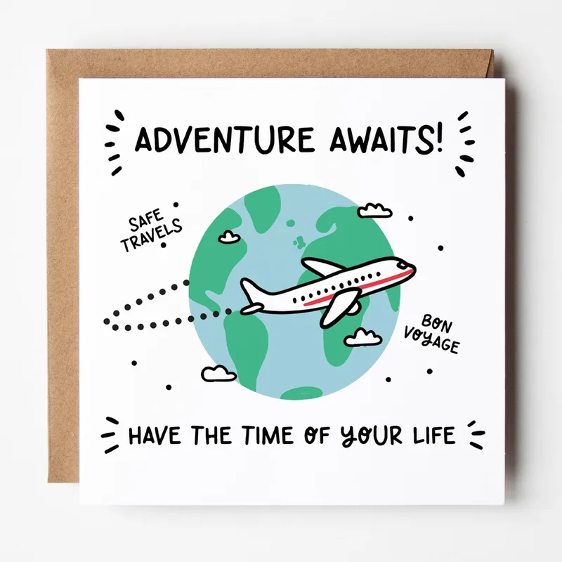 Bon Voyage Travel Card: Adventure Awaits on a Globe