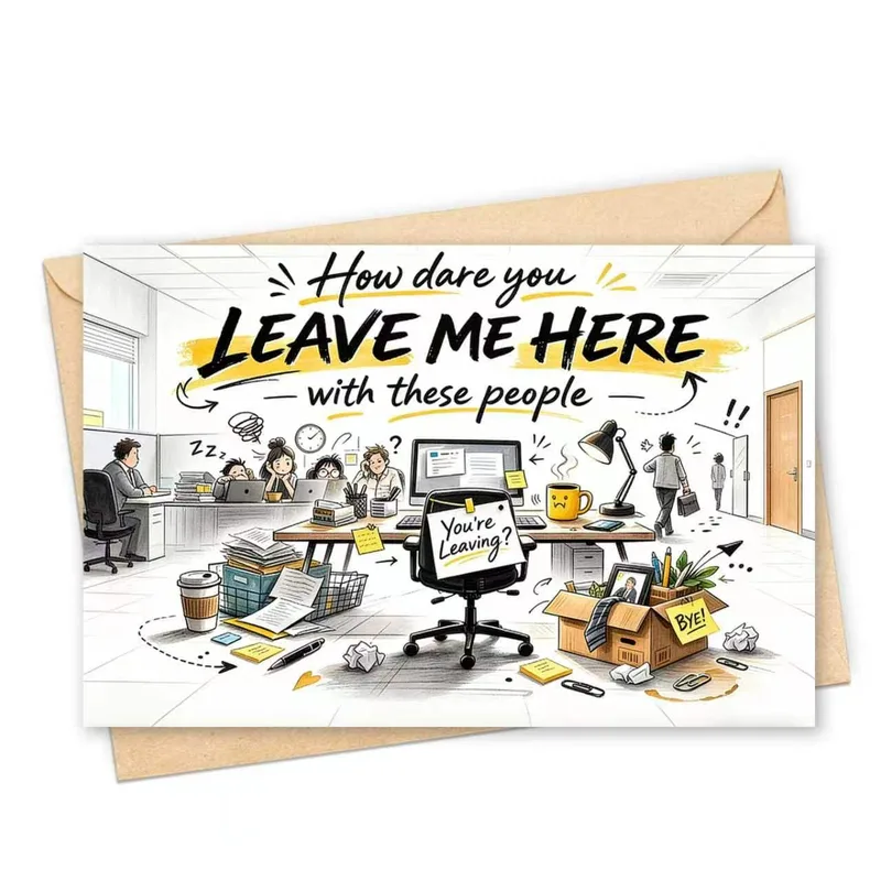 Farewell Card Design for the Coworker Who Is Leaving