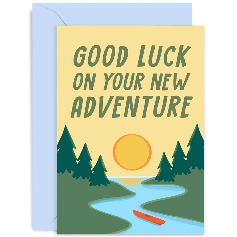 Good Luck Adventure Card: A Trail Ahead for You