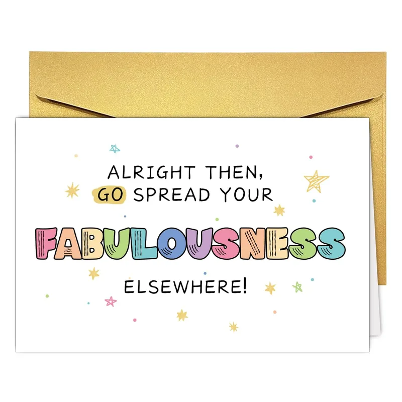 Fabulousness Farewell Card for Your Coworker Leaving