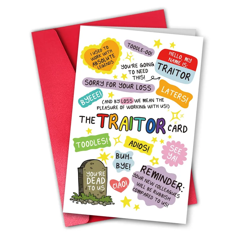 Farewell Gift Card for the Coworker Who Jumped Ship