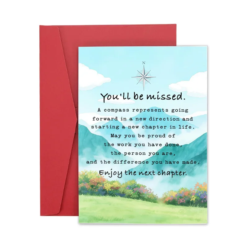 You'll be missed Card for a Coworker Moving On