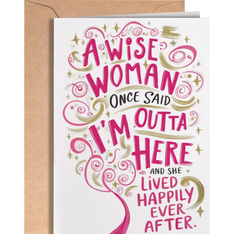 Happily Ever After Retirement Card for Her Next Chapter