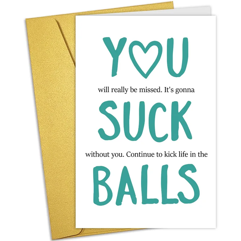 You will really be missed Card for a Coworker Leaving