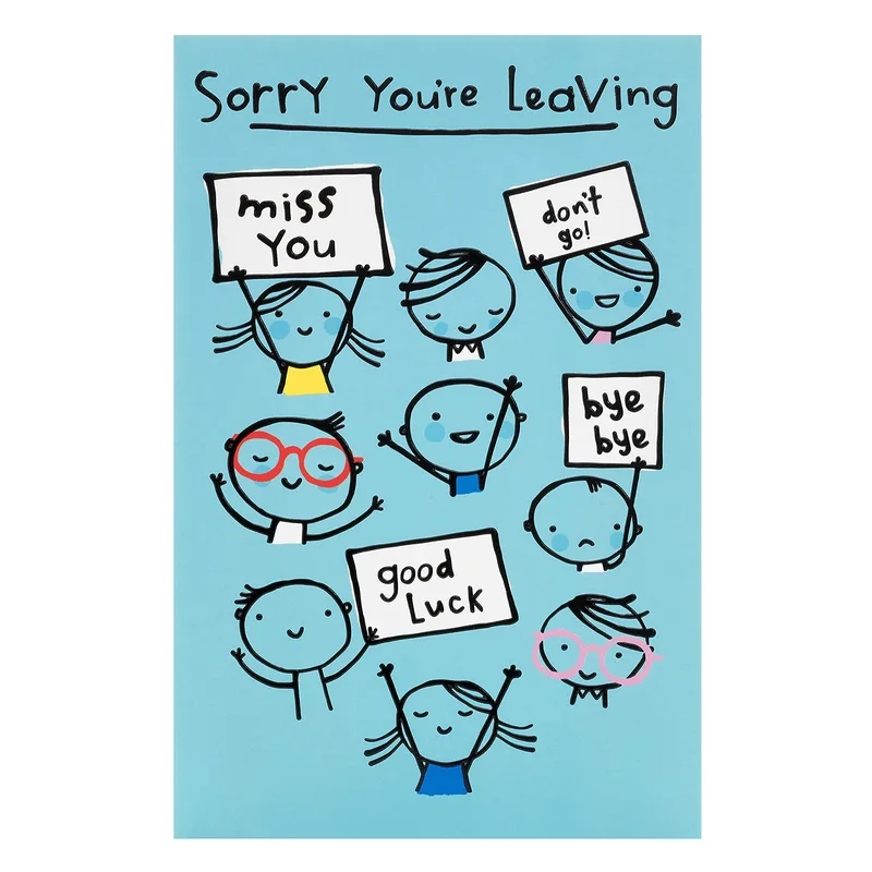 Miss You Good Luck Card for a Departing Friend