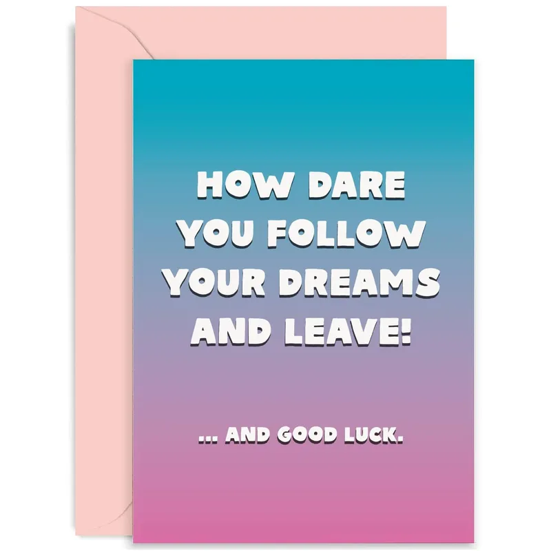 Follow Your Dreams Card for a Coworker Who Is Moving On