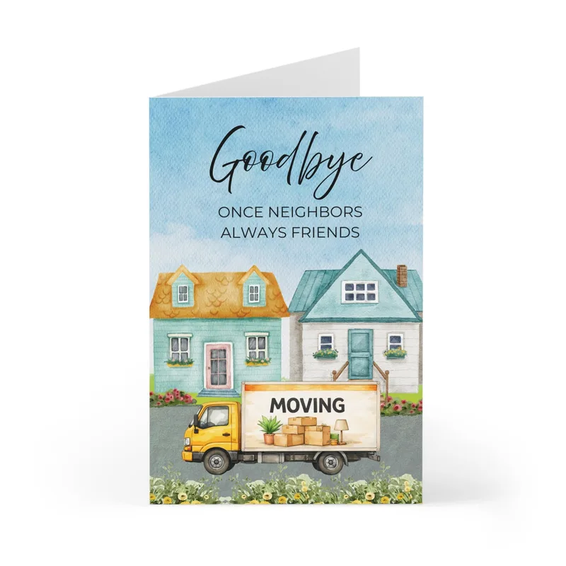 Neighbor Moving Away Card: A Warm Goodbye