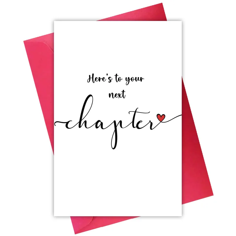 Here's to Your Next Chapter New Card for Big Changes