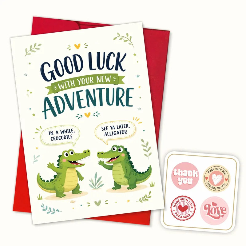 Crocodile Alligator Card for a Fresh Start
