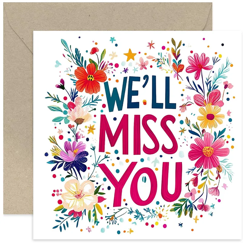 We'll Miss You Card for Leaving Colleagues and Friends