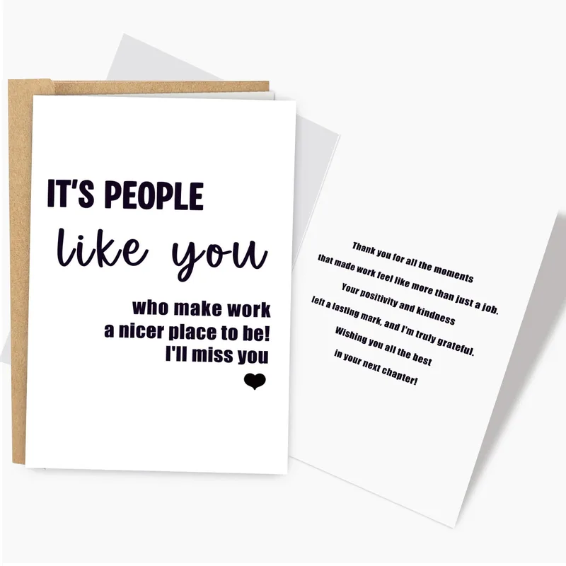 It's People Card for a Coworker Who Is Leaving