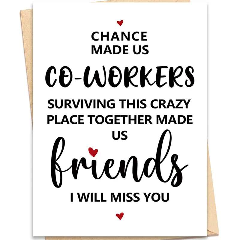 Coworker Friends Card: A Goodbye That Says It All