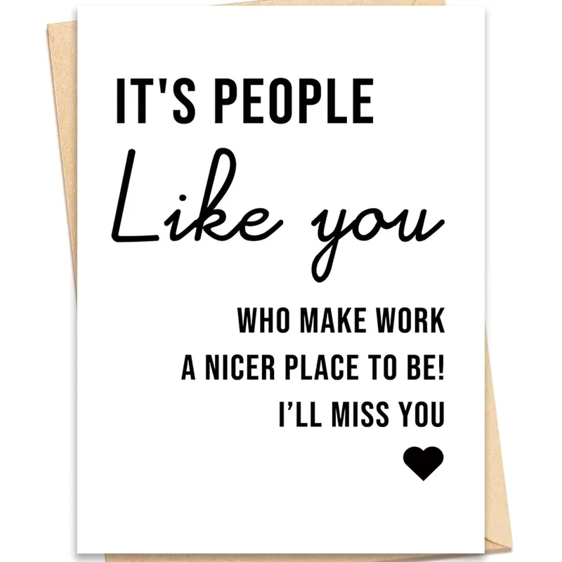It's People Like You Farewell Black Card for a Coworker