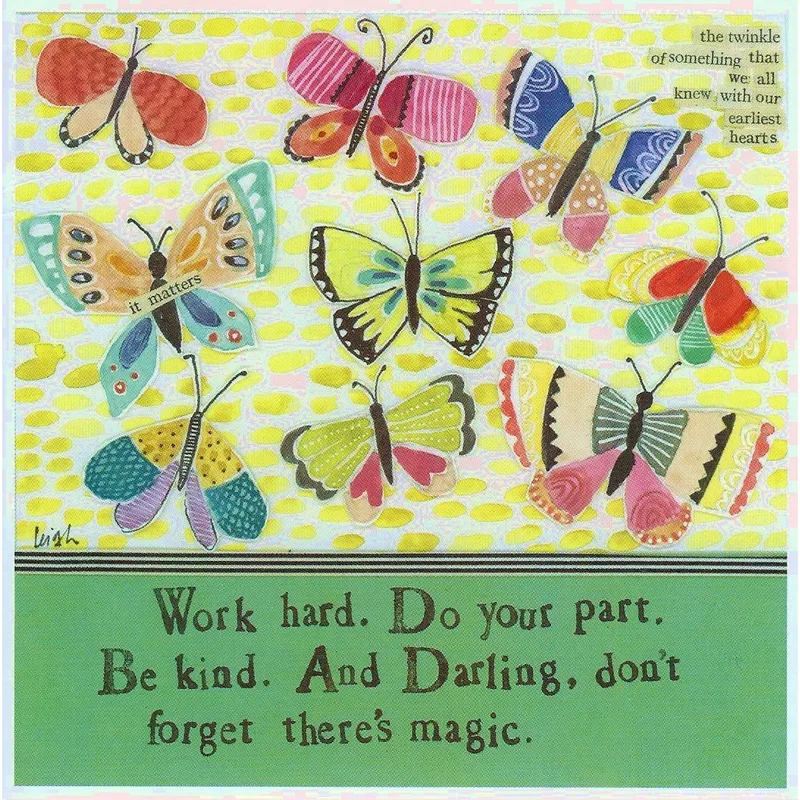 Butterfly Encouragement Card for Your Hard-Working Friends