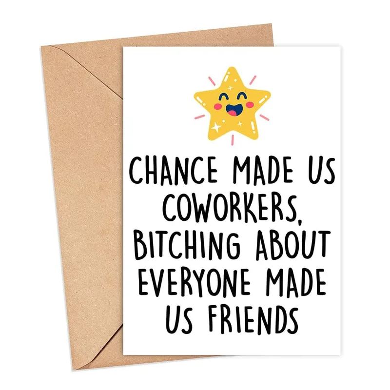 Chance Made Us Coworkers Card for Your Work Friend
