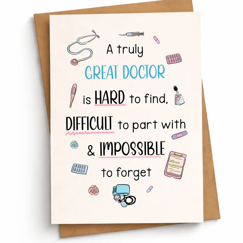 Retiring Doctor Card Celebrating a Hard-to-Find Medical Professional