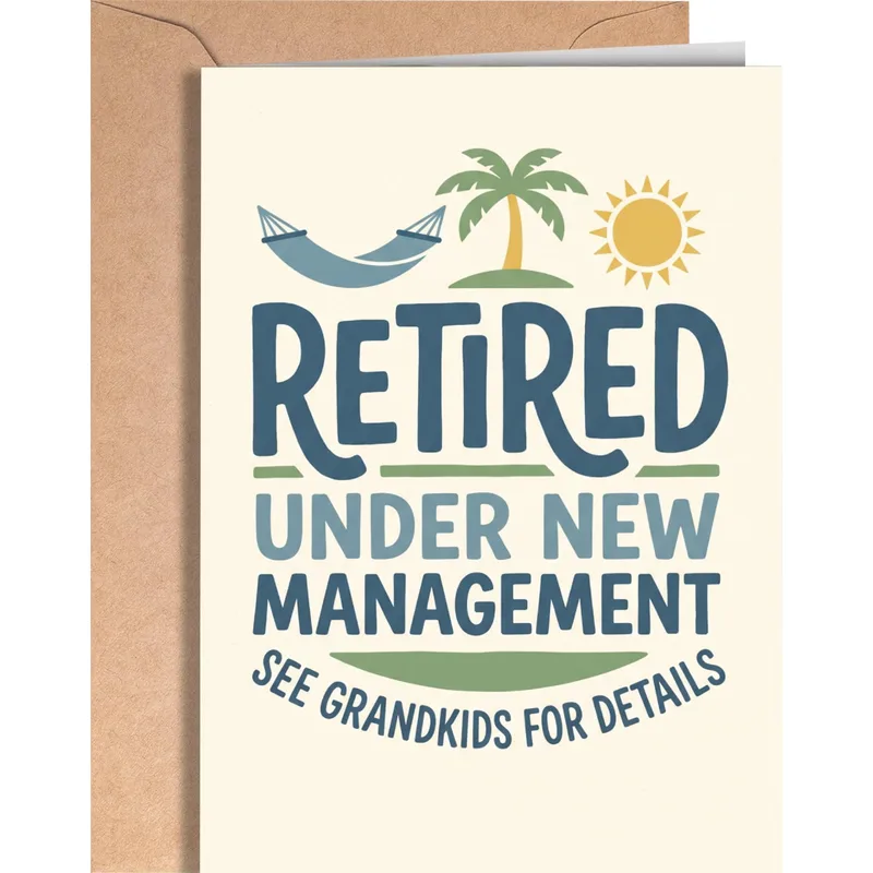 Funny Retirement Beach Card for the Newly Retired