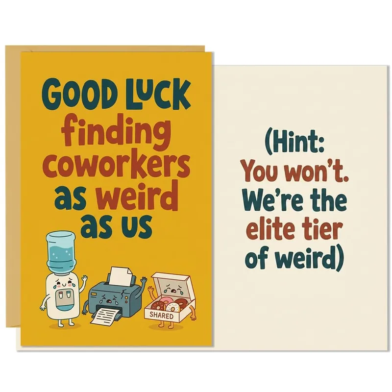 Funny Office Coworker Card for Your Weird Team