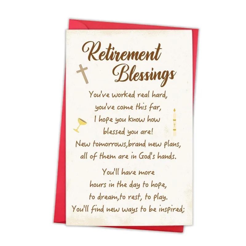 Retirement Prayer Card for a Coworker Stepping Away