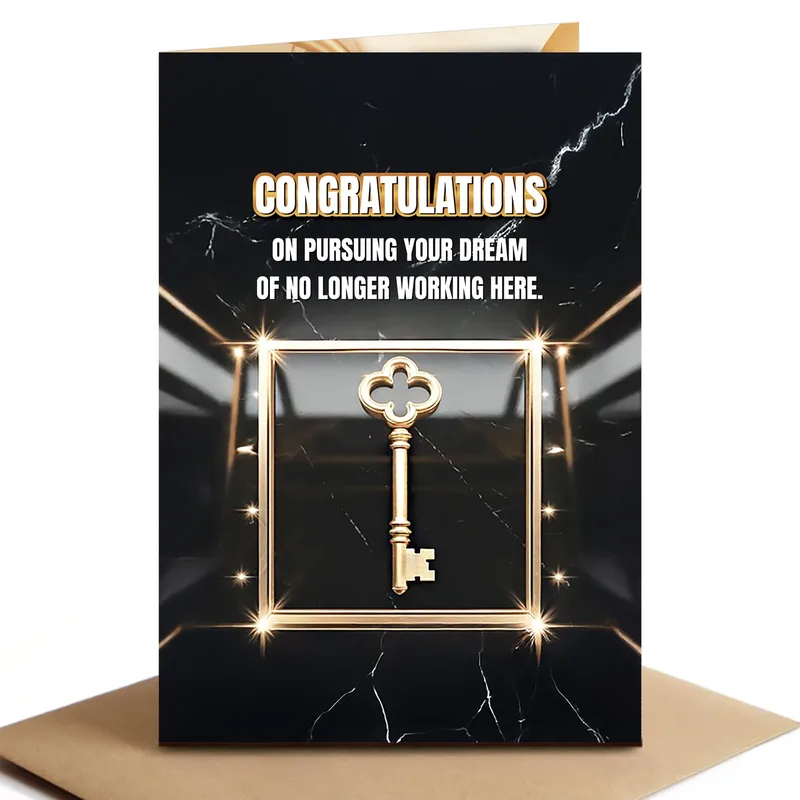 Retirement Dream Card – Greeting Card in black