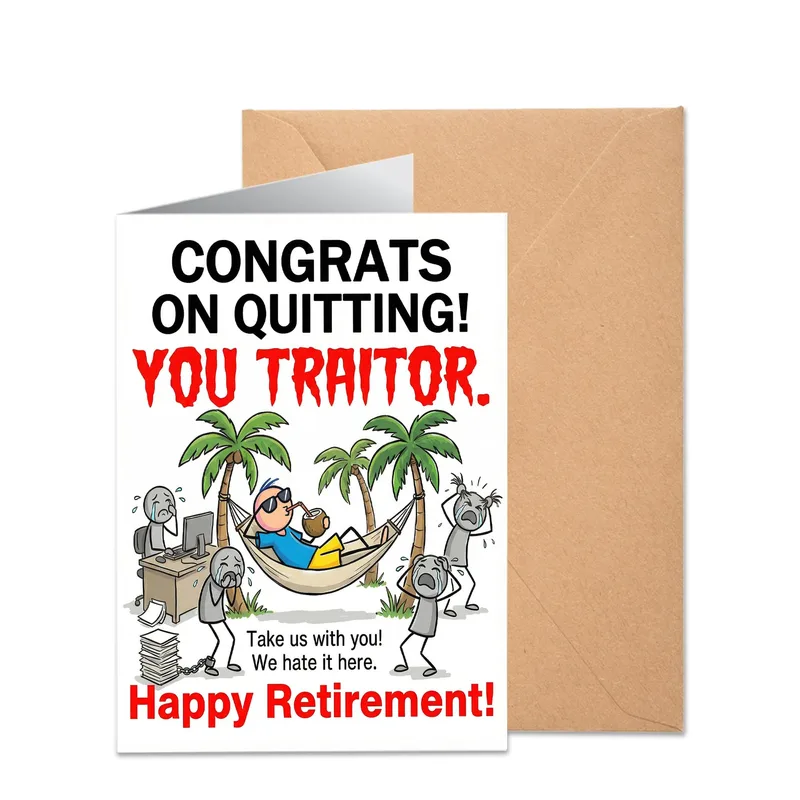 Traitor Retirement Card for a Lucky Coworker Heading Out